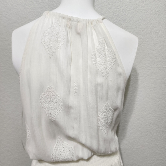 Lovestitch Gauze Cream Boho Coastal Cowgirl Maxi Dress Size S - Picture 6 of 14